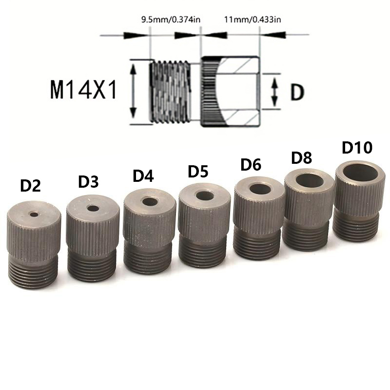 Pocket Hole Jig - ชุดดอกสว่านเจาะรูไม้ 7 ชิ้น (M14x1) ขนาด 2-10