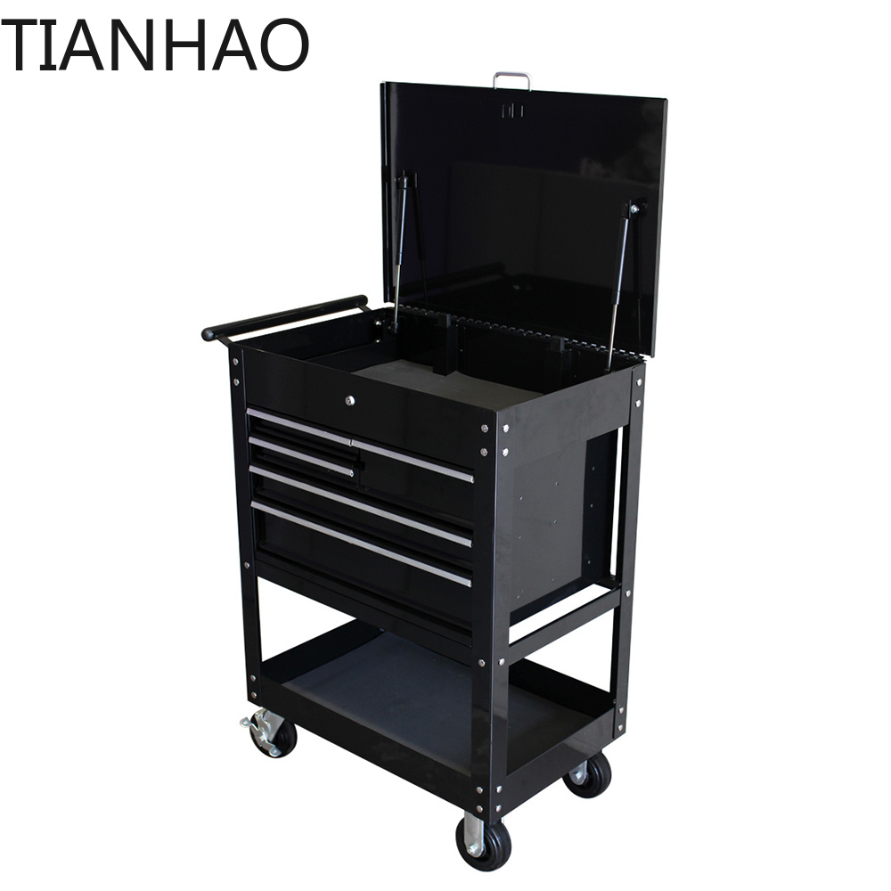 Best Tools For Workshop - รถเข็นอเนกประสงค์ 4 ลิ้นชัก พร้อมชั้นวางของ 1 ชั้น