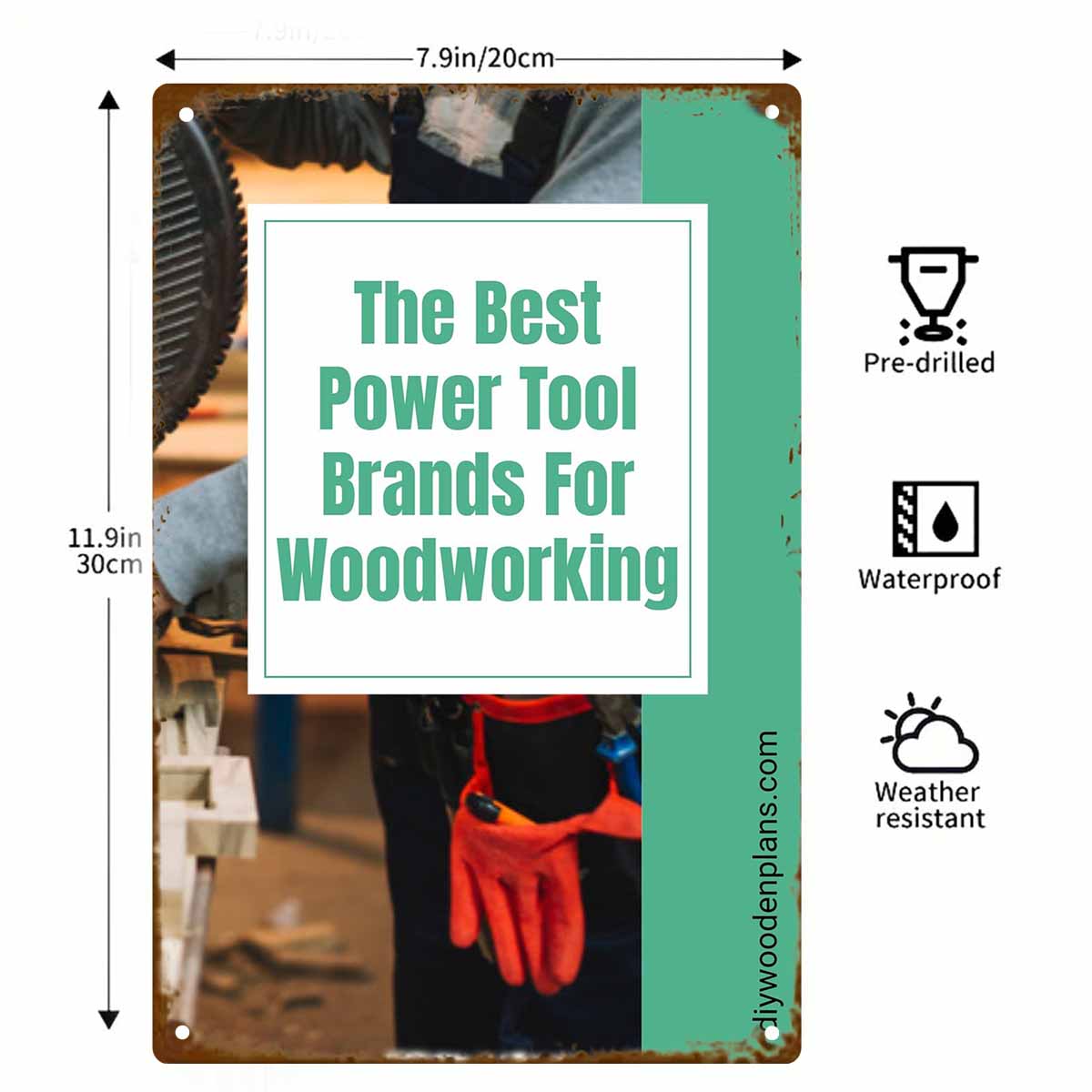ป้ายโลหะติดผนัง 2 มิติ 1 ชิ้น  - Best Tools For Workshop บทวิจารณ์และราคา
