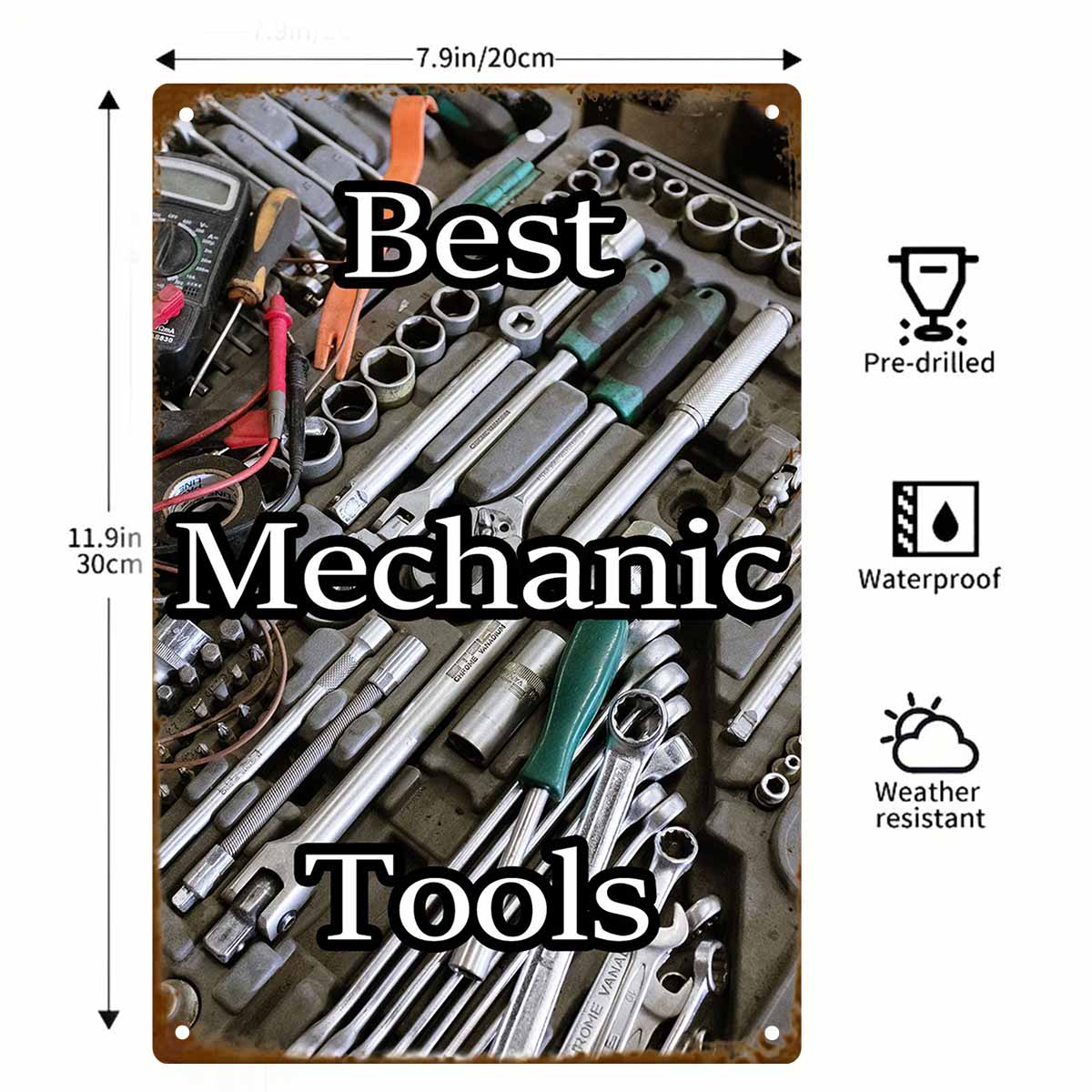 ป้ายโลหะติดผนัง 2 มิติ 1 ชิ้น  - Best Tools For Workshop บทวิจารณ์และราคา