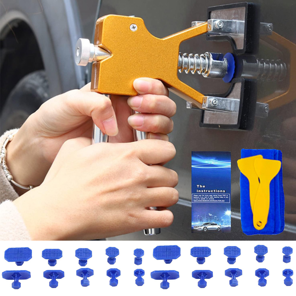ชุดซ่อมรอยบุบรถยนต์เครื่องมือถ - Car Workshop Tools Kit บทวิจารณ์และราคา