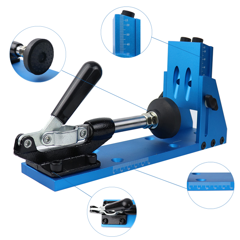 ไม้เอียง Doweling Jig Jig Kit  - Pocket Hole Jig บทวิจารณ์และราคา