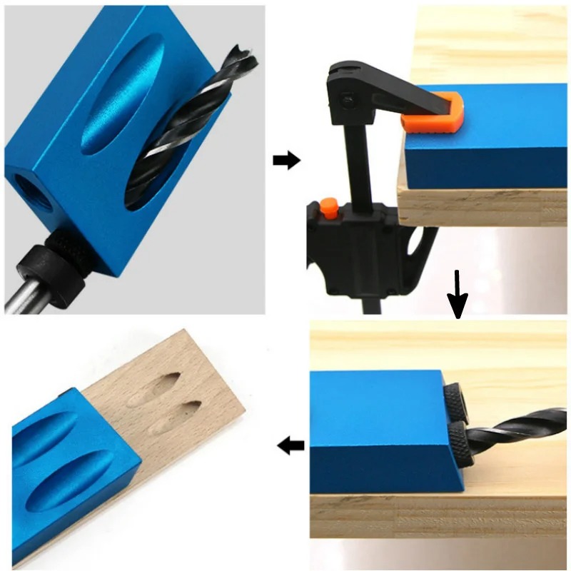 15 °   ชุดจิ๊กเจาะรูแบบพกพา 7/ - Pocket Hole Jig บทวิจารณ์และราคา
