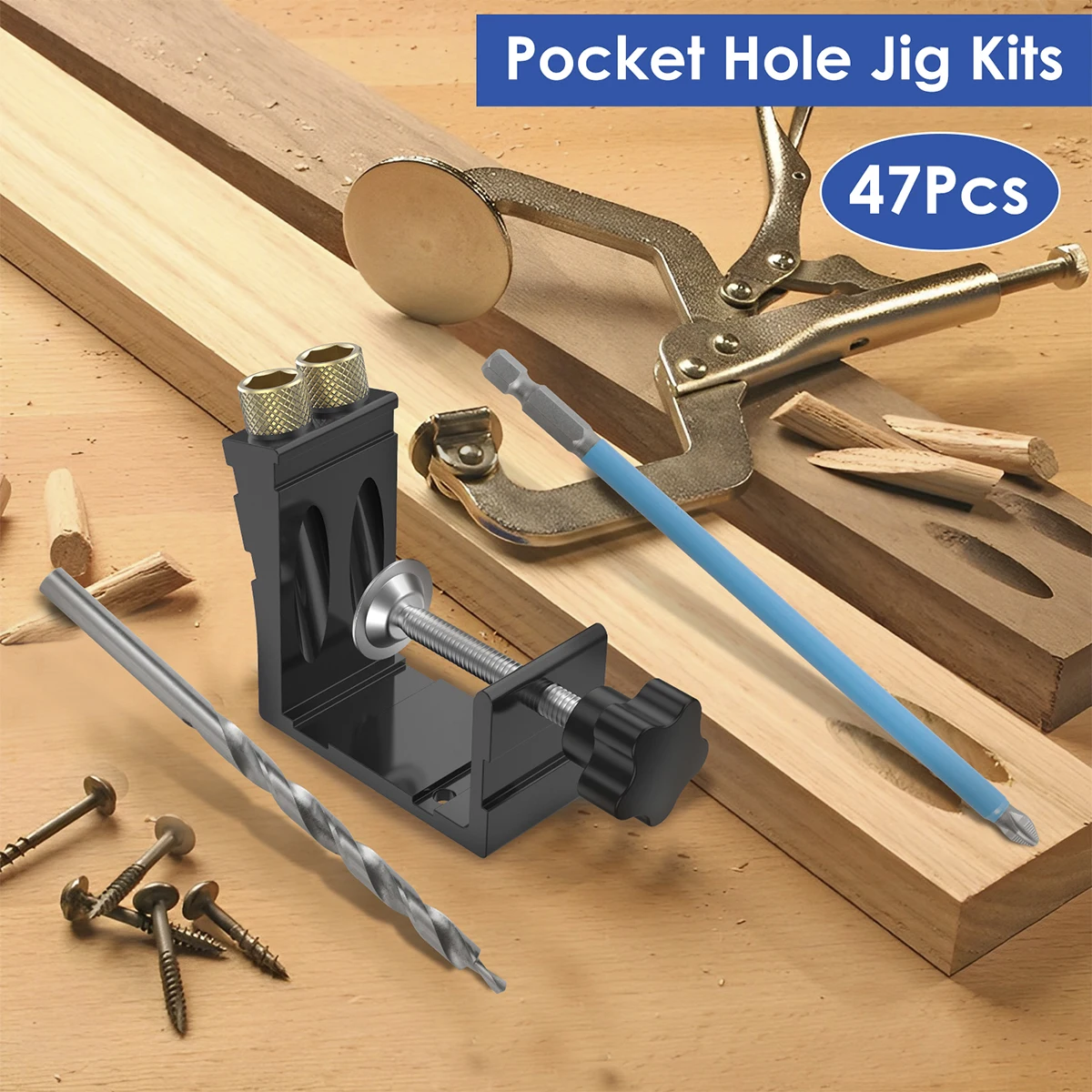 จิ๊กสกรูรูพ็อกเก็ตงานไม้ 15 °  - Pocket Hole Jig บทวิจารณ์และราคา