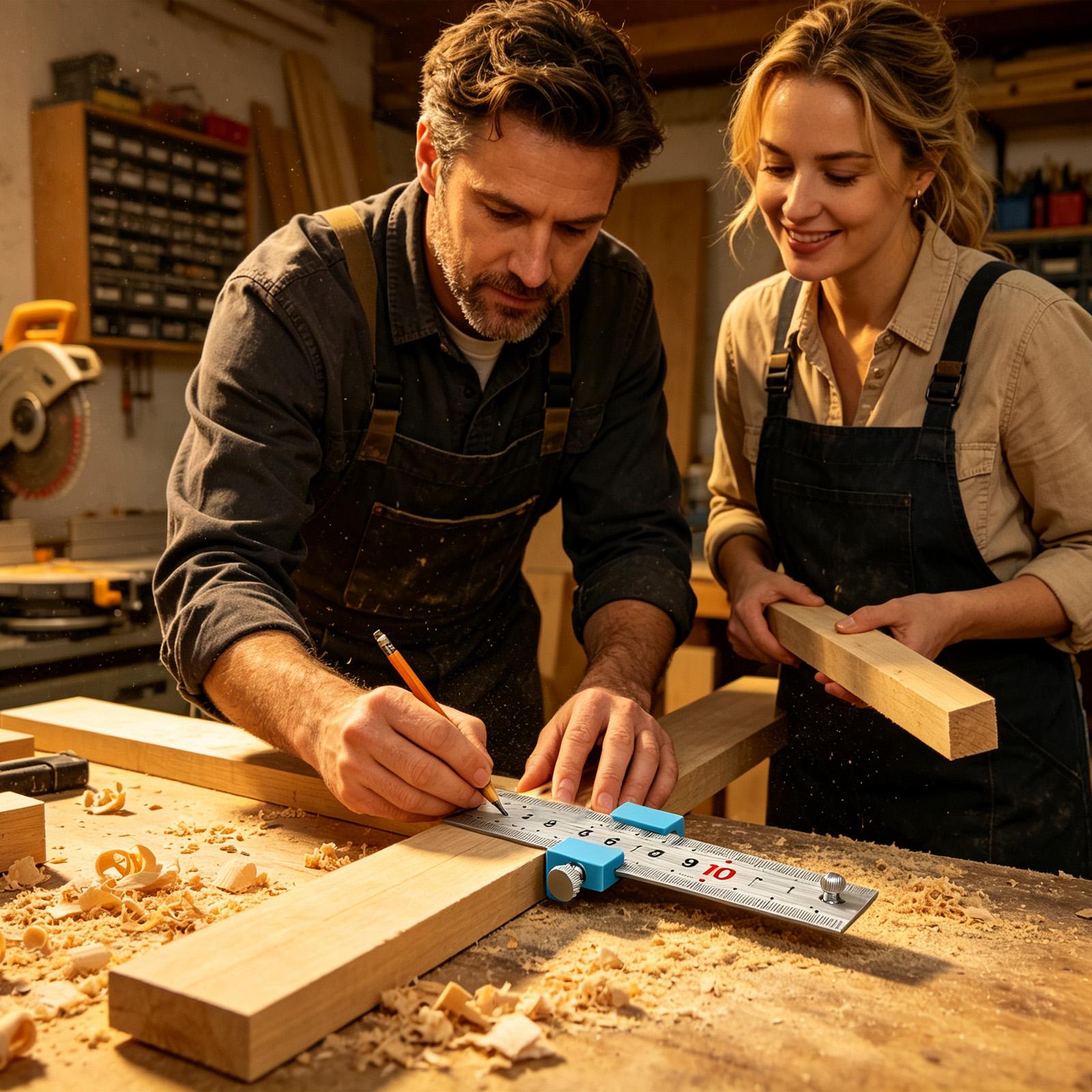 เครื่องมือช่างไม้ ไม้บรรทัดช่า - Marking Tools In Workshop บทวิจารณ์และราคา
