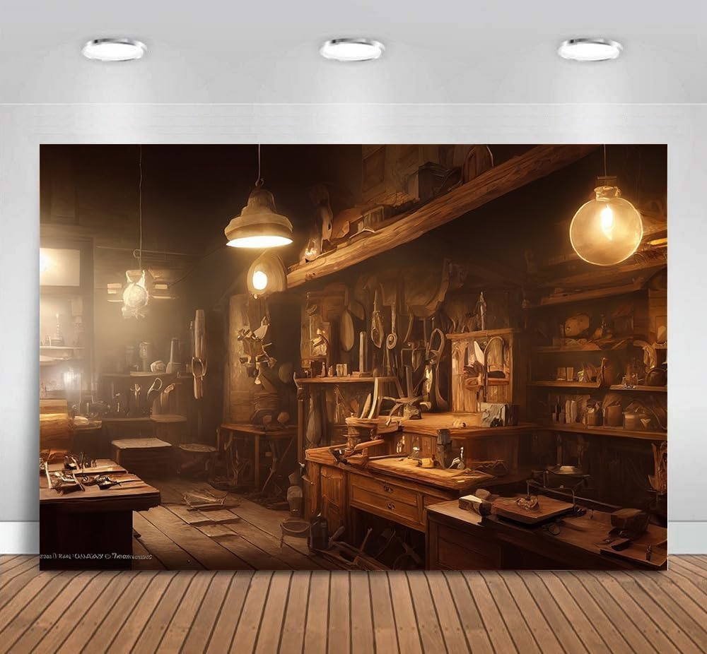 Steampunk Mechanic Tool Worksh - Workshop Tools Background บทวิจารณ์และราคา