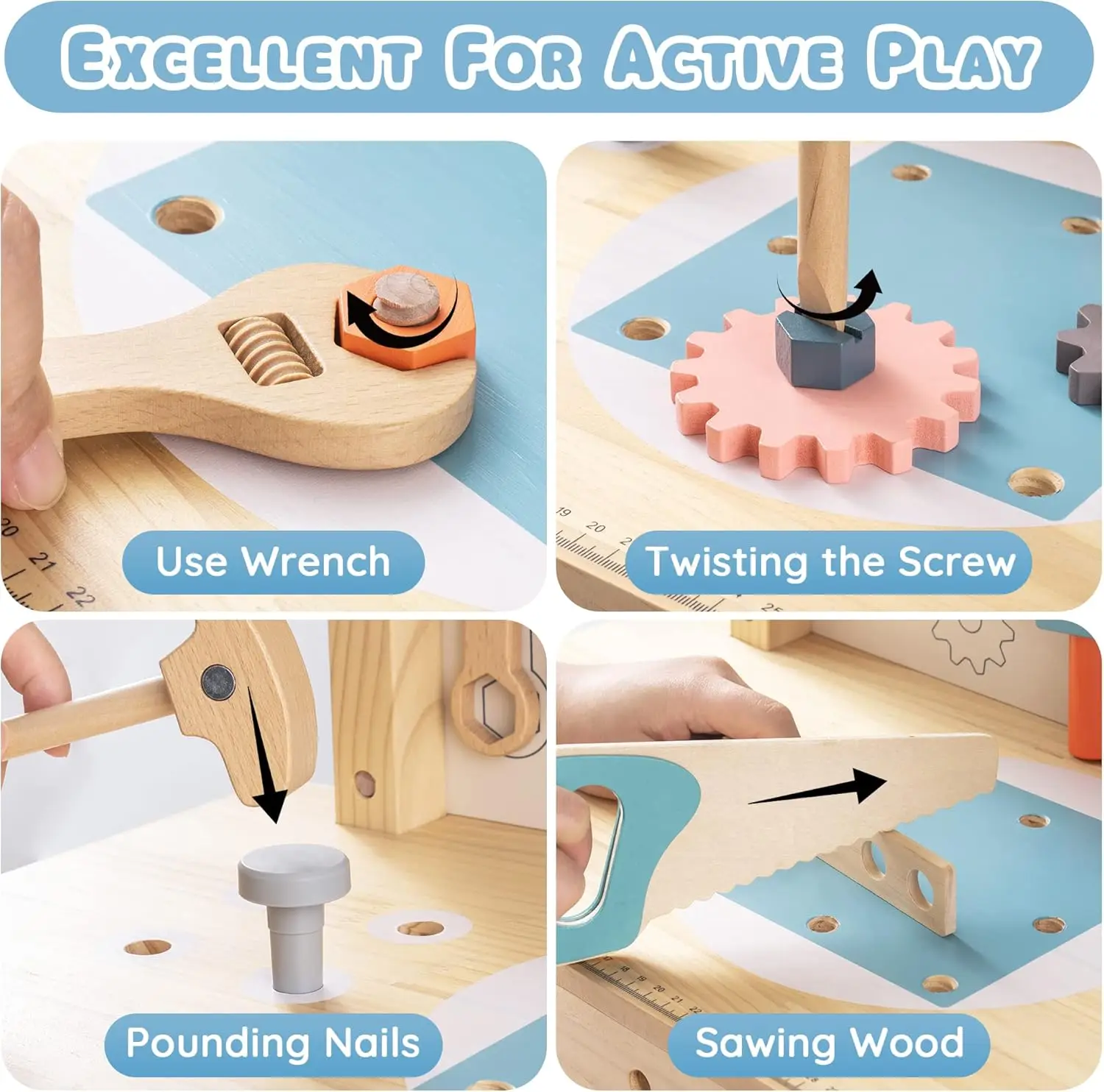 Robotime Robud เด็กเครื่องมือ  - Tools Workshop For Kids บทวิจารณ์และราคา