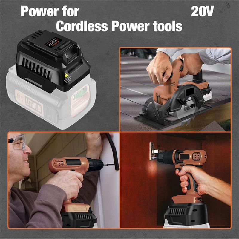 【แนะนำ】อะแดปเตอร์แบตเตอรี่สำหร - Black+Decker Tool Cordless บทวิจารณ์และราคา