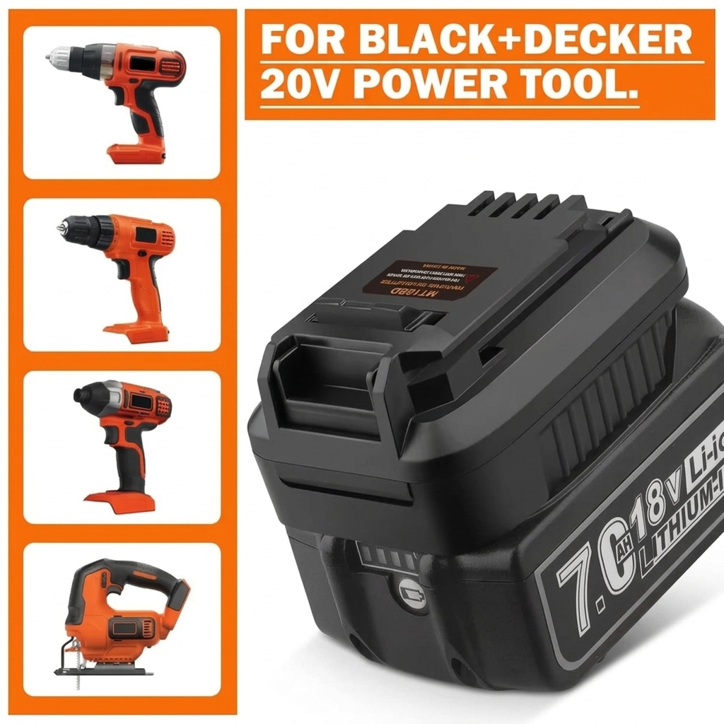 ตัวแปลงสำหรับเครื่องมือไร้สาย  - Black+Decker Tool Cordless บทวิจารณ์และราคา