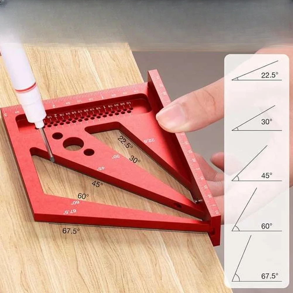 ไม้บรรทัดวัดมุม 3 มิติ สีแดง ส - Marking Tools In Workshop บทวิจารณ์และราคา