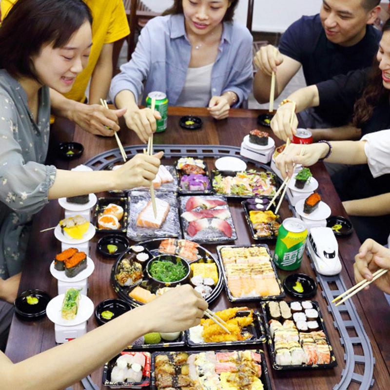 รถไฟซูชิแบบหมุนรอบของเล่นบีบคล - Tools Workshop For Kids บทวิจารณ์และราคา