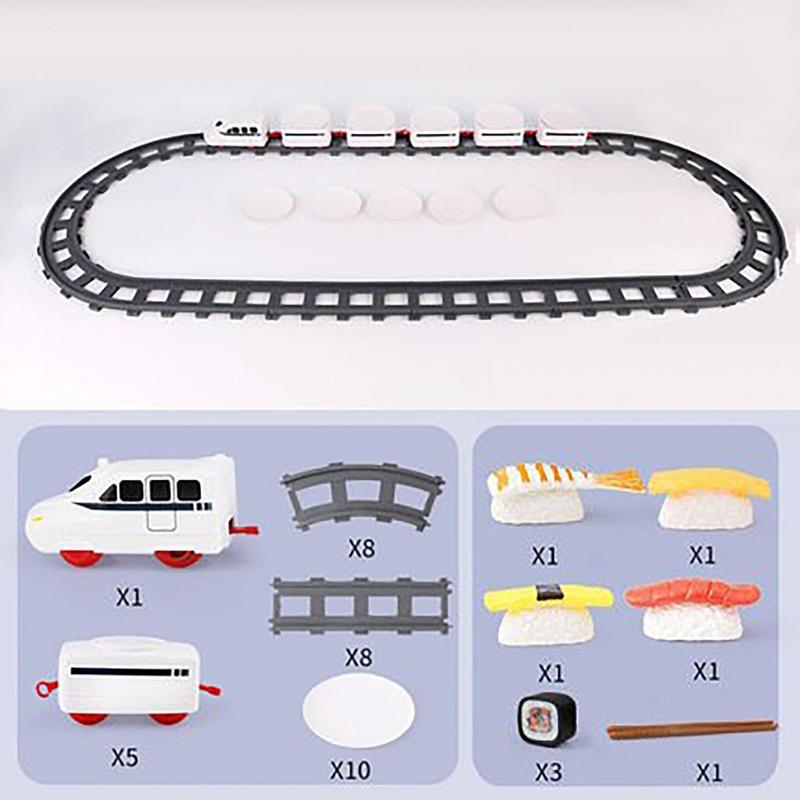 รถไฟซูชิแบบหมุนรอบของเล่นบีบคล - Tools Workshop For Kids บทวิจารณ์และราคา