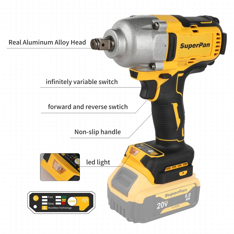 ประแจบล็อกไร้สายแรงบิดสูง รุ่น - Tools Use In The Workshop บทวิจารณ์และราคา