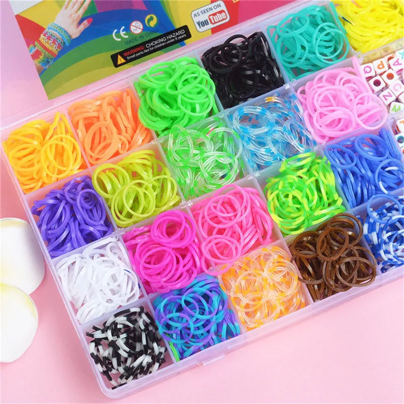DIY Handmade ยาง Loom ทอผ้ากล่ - Tools Workshop For Kids บทวิจารณ์และราคา